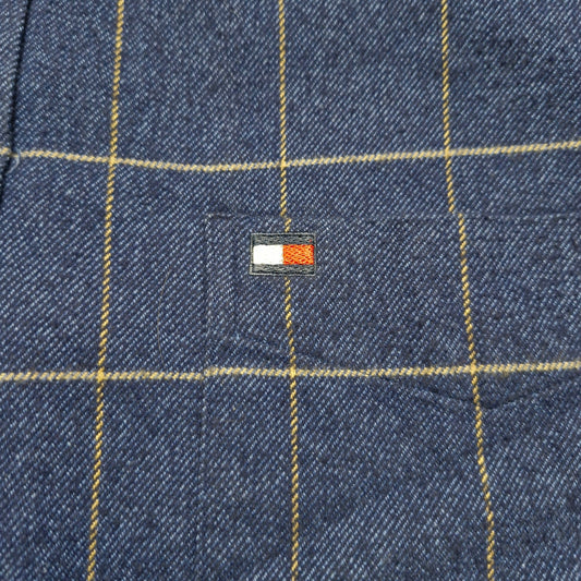 Vintage Tommy Hilfiger Long Sleeve Button-Up Shirt Men’s Blue Size M