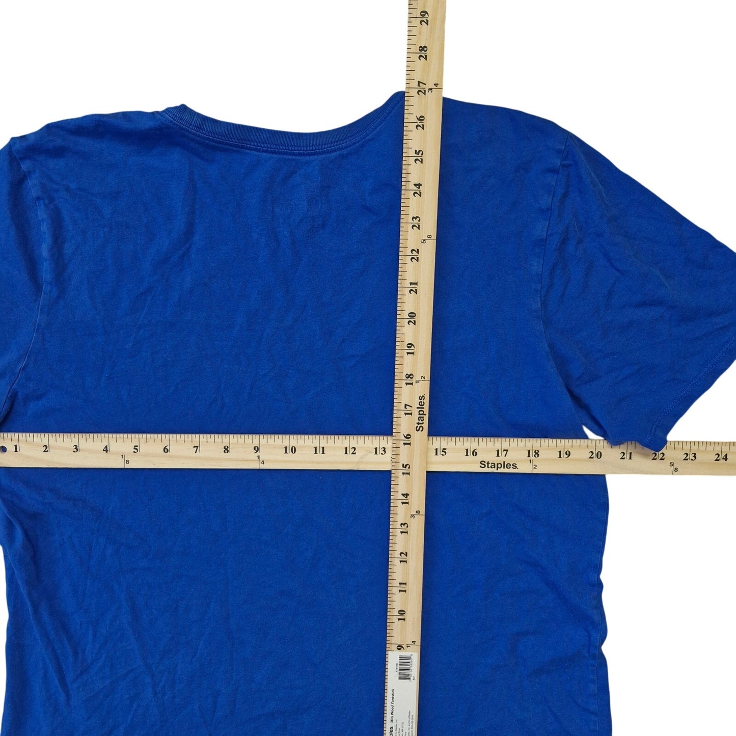 Nike Shirt Mens Large Blue Dri‑FIT Athletic Tee Lightweight Swoosh Logo Running