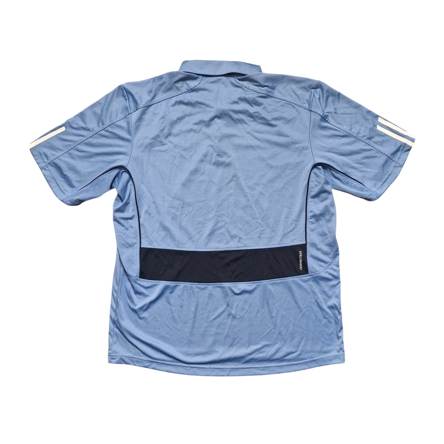 Vintage Adidas Golf Polo Blue Formotion Mesh Back Short Sleeve Men’s Size XL