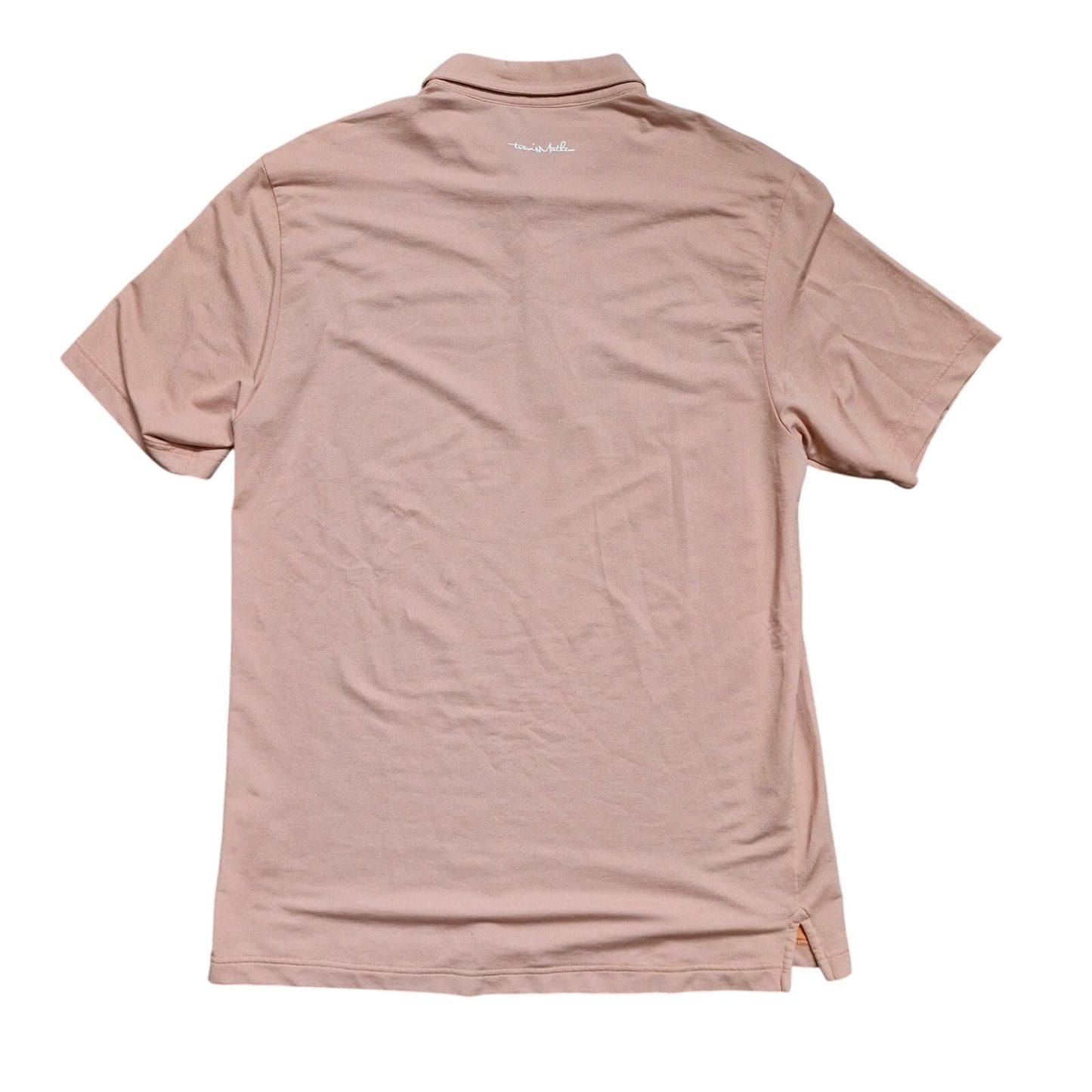 Travis Mathew Polo Shirt Men’s Large Orange/white Short Sleeve Golf