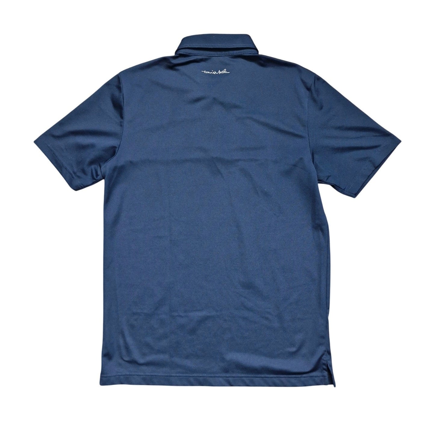 Travis Mathew Blue Lake You A Lot Polo Shirt Mens Short Sleeve Collared Size M