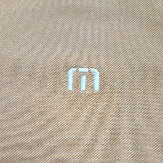 Travis Mathew Polo Shirt Men’s Large Orange/white Short Sleeve Golf