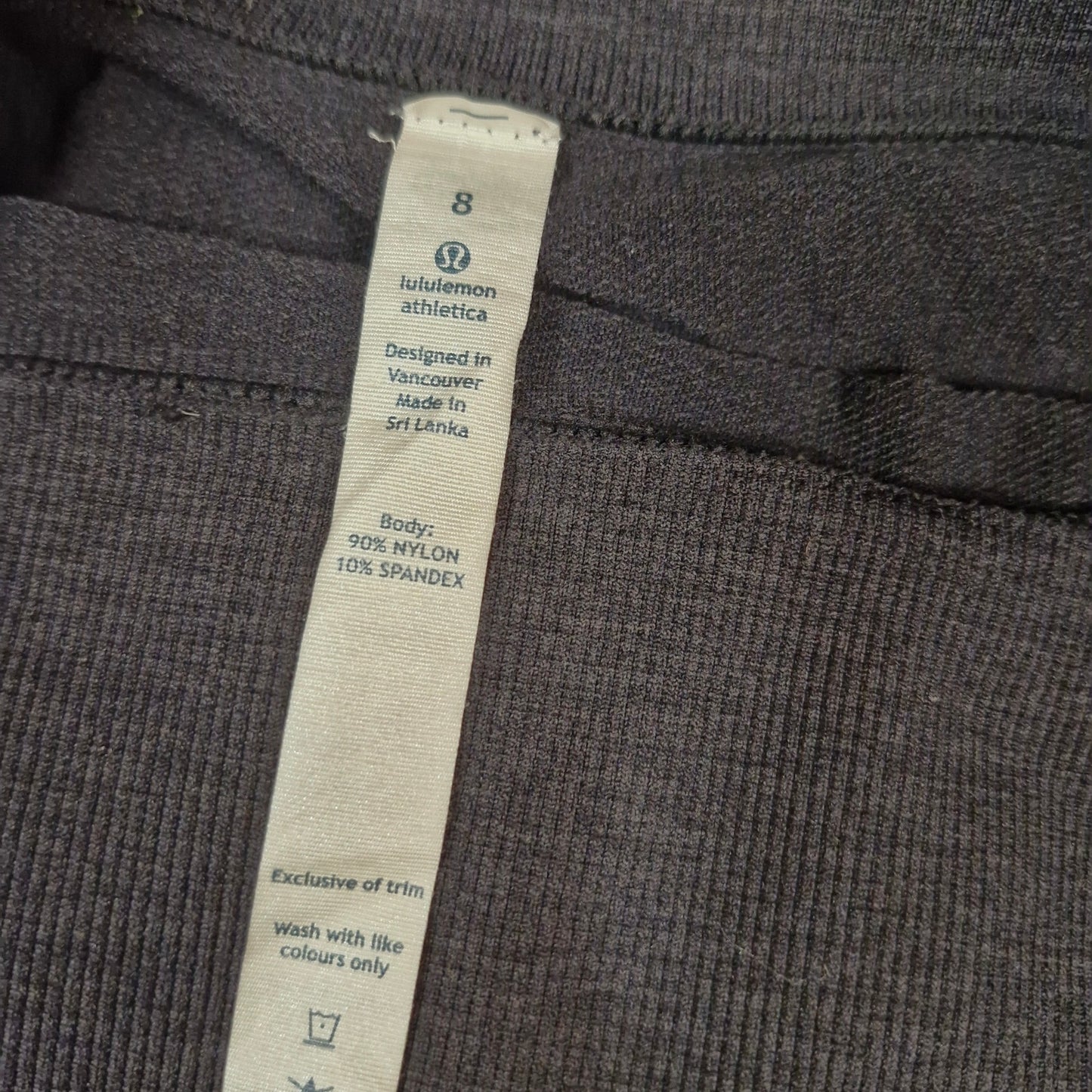 Lululemon Cropped Ruched Ruching Leggings Size 8