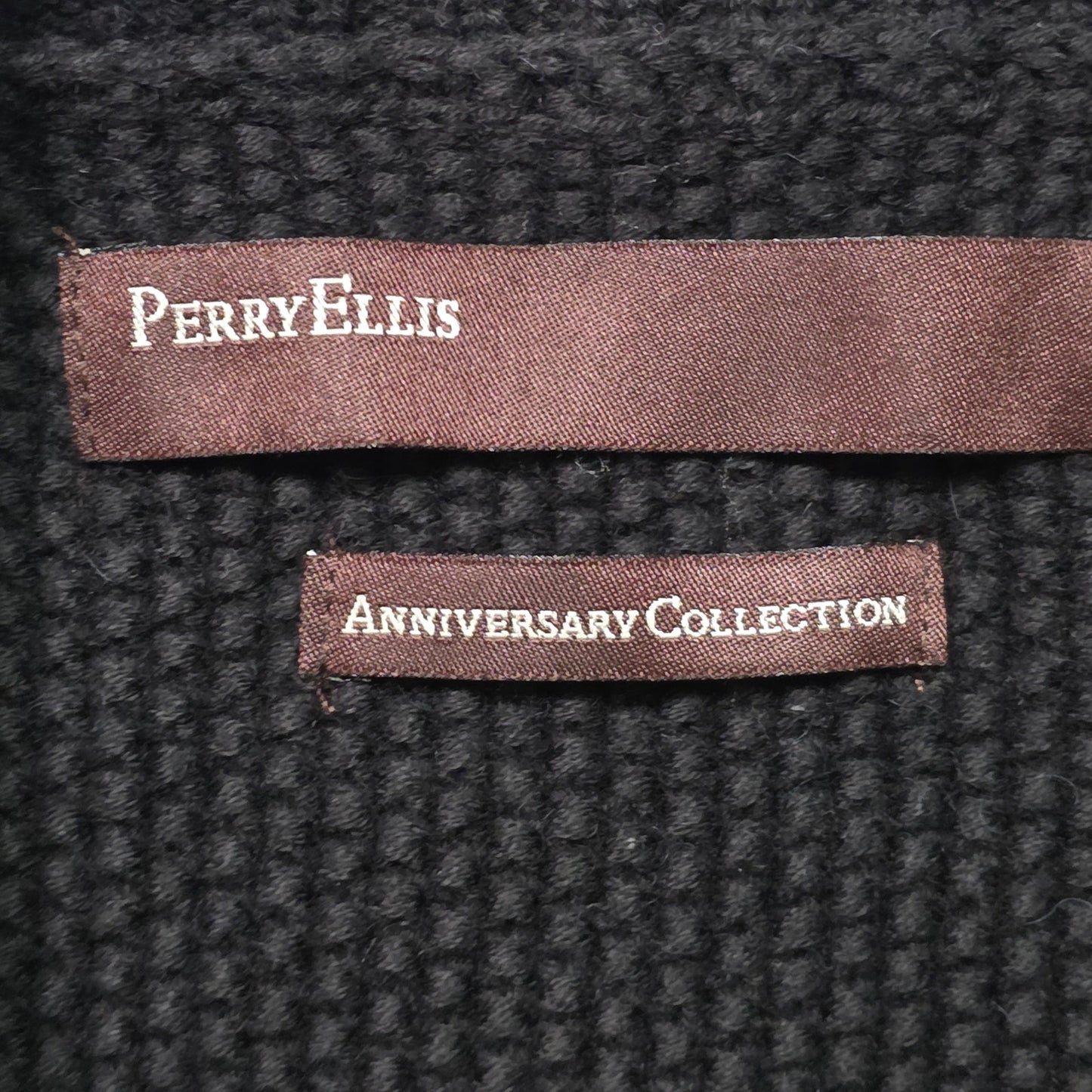 Perry Ellis Anniversary Collection Sweater Men’s XXL Black Pullover Knit
