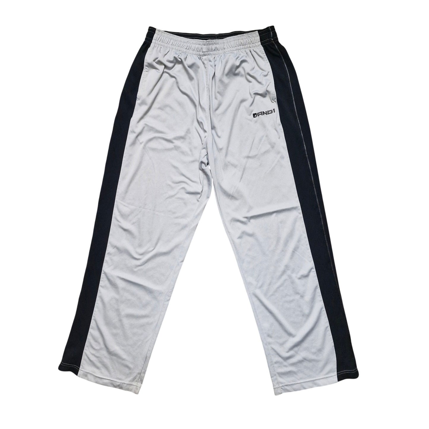 AND1 men's white track pants size L