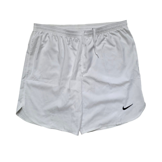 Nike Dri-Fit Shorts Women L White Elastic Waist Athletic
