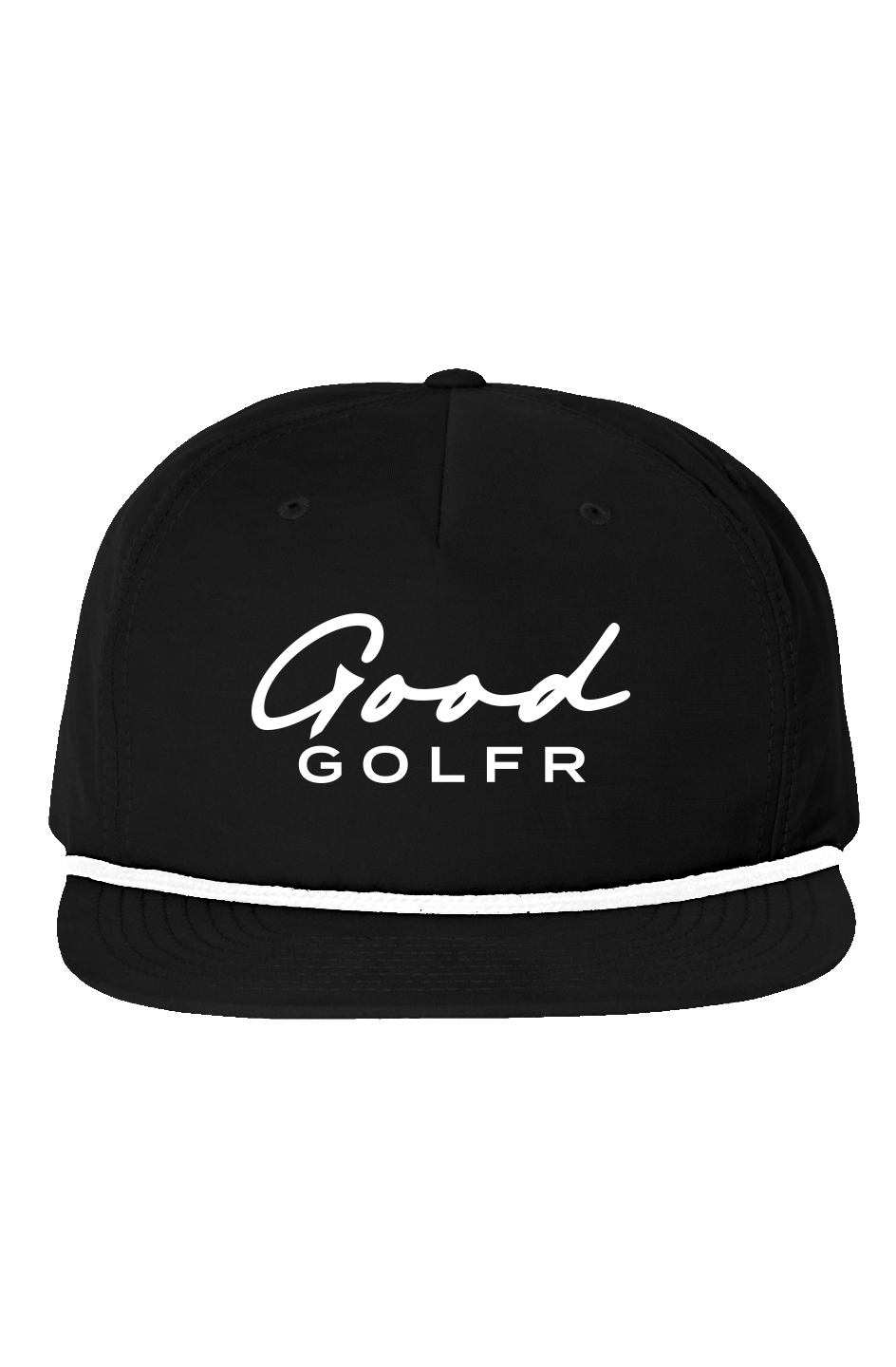Good Golfr Tee Black Logo Hat