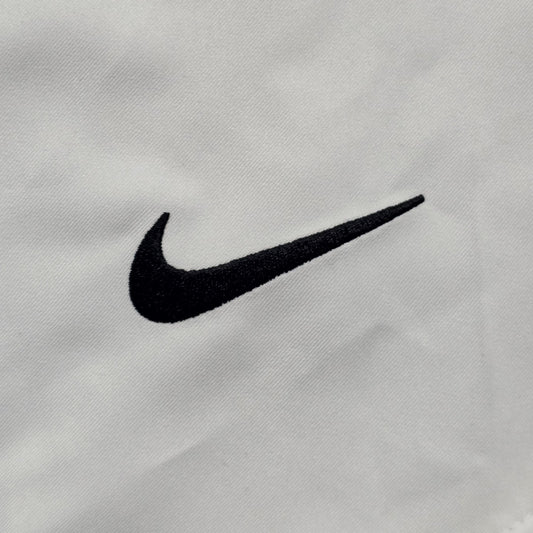 Nike Dri-Fit Shorts Women L White Elastic Waist Athletic