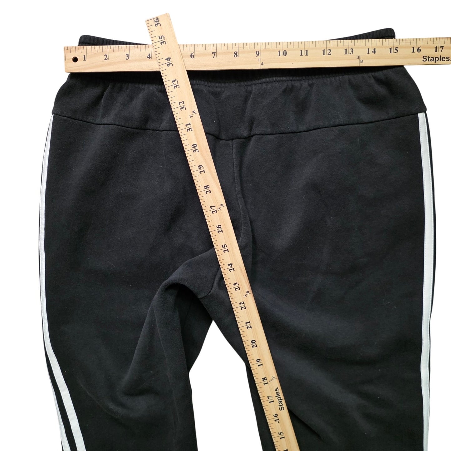 Adidas Essentials 3-Stripes Fleece Joggers Men’s M Black