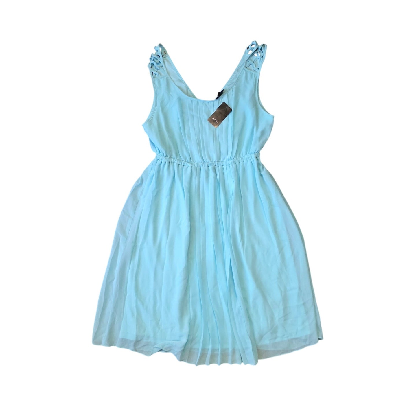 Torrid Dress Women’s Blue Pleated A Line Empire Waist