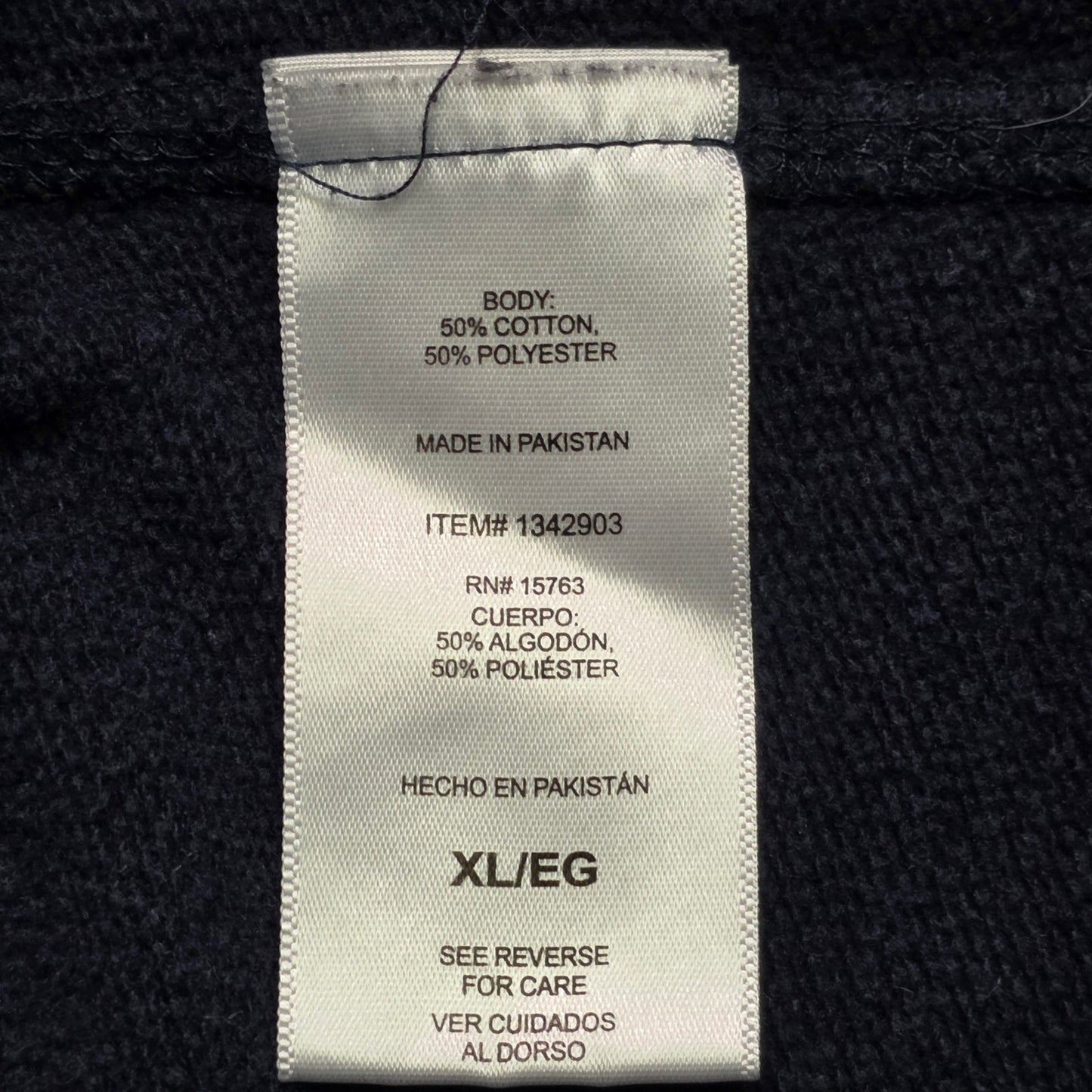 Champion Men’s XL Navy Fleece Crewneck Sweatshirt Pullover