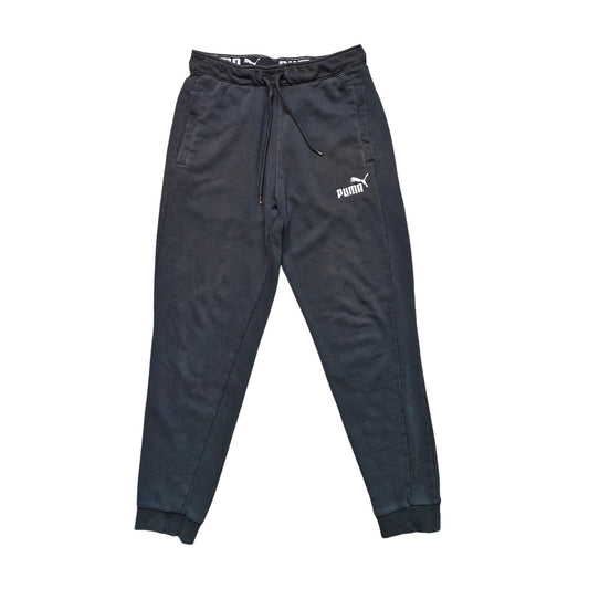 Puma Jogger Sweatpants Men’s Small Black Tapered Fit Athleisure Normcore