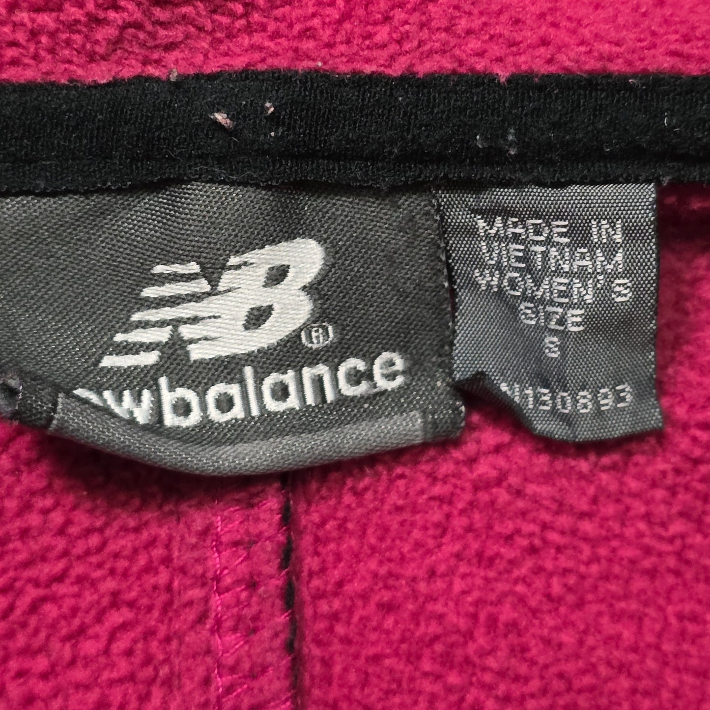 New Balance Windbreaker Jacket Womens S Black Pink Running Lightweight