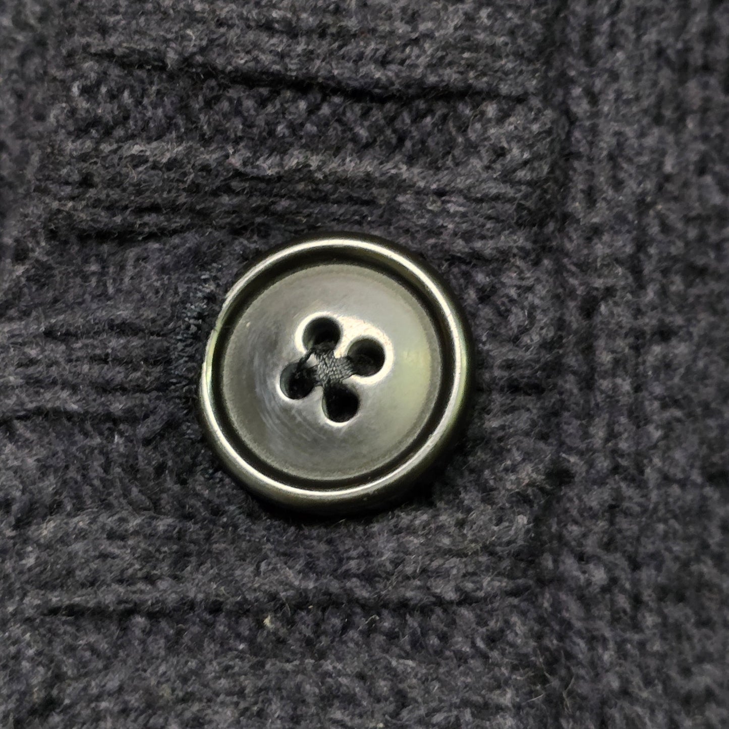 Old Navy Sweater Men’s M Navy Blue Henley Knit Long Sleeve High Neck Cotton Wool