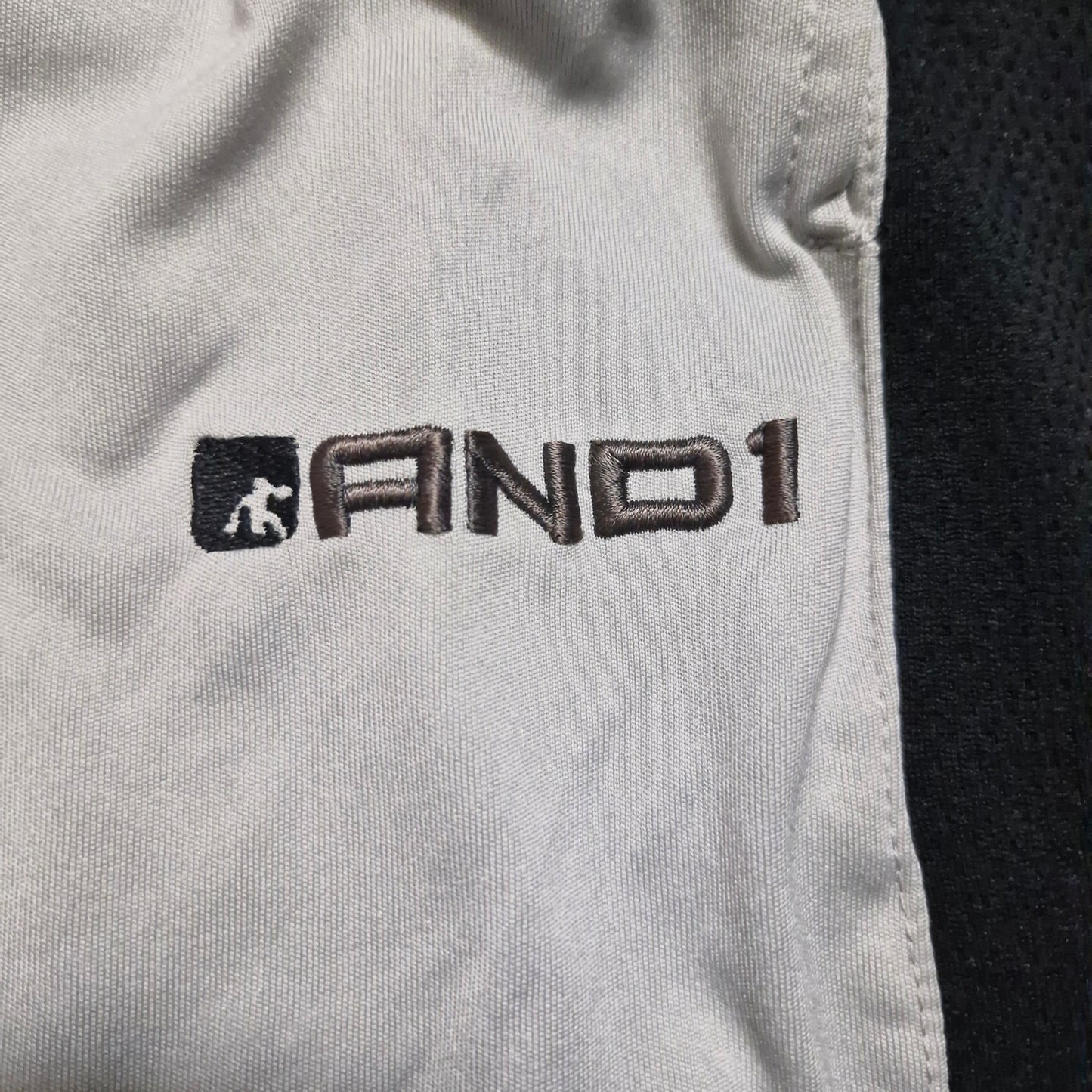AND1 men's white track pants size L