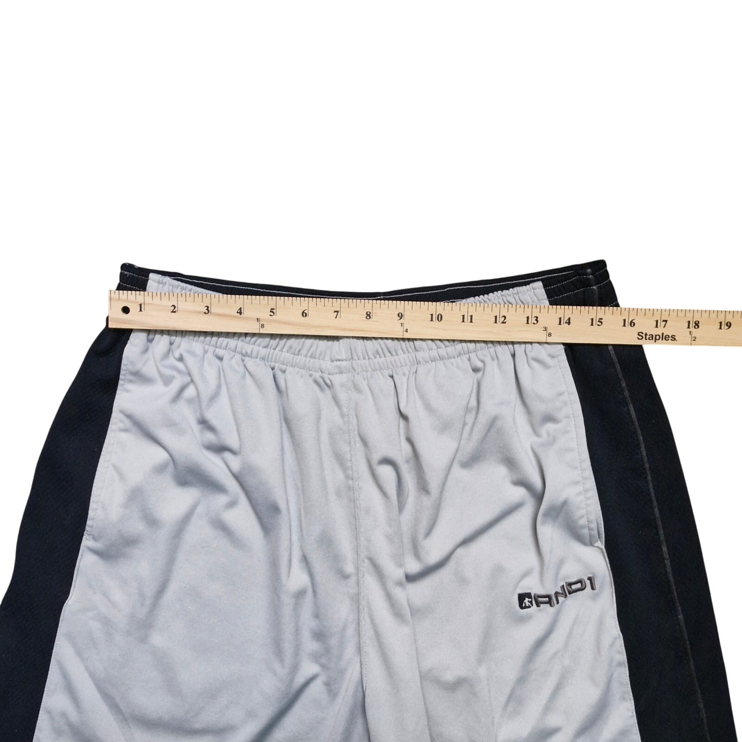 AND1 men's white track pants size L