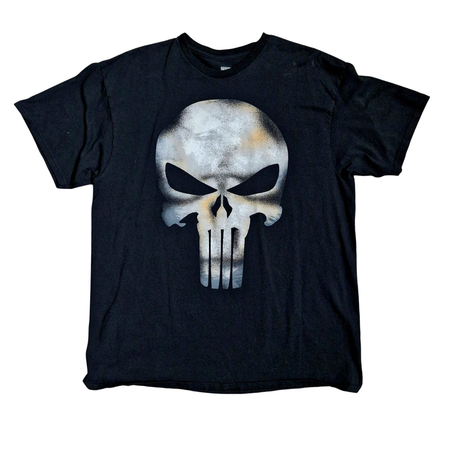 Marvel Punisher Skull Black Graphic Tee Size XL