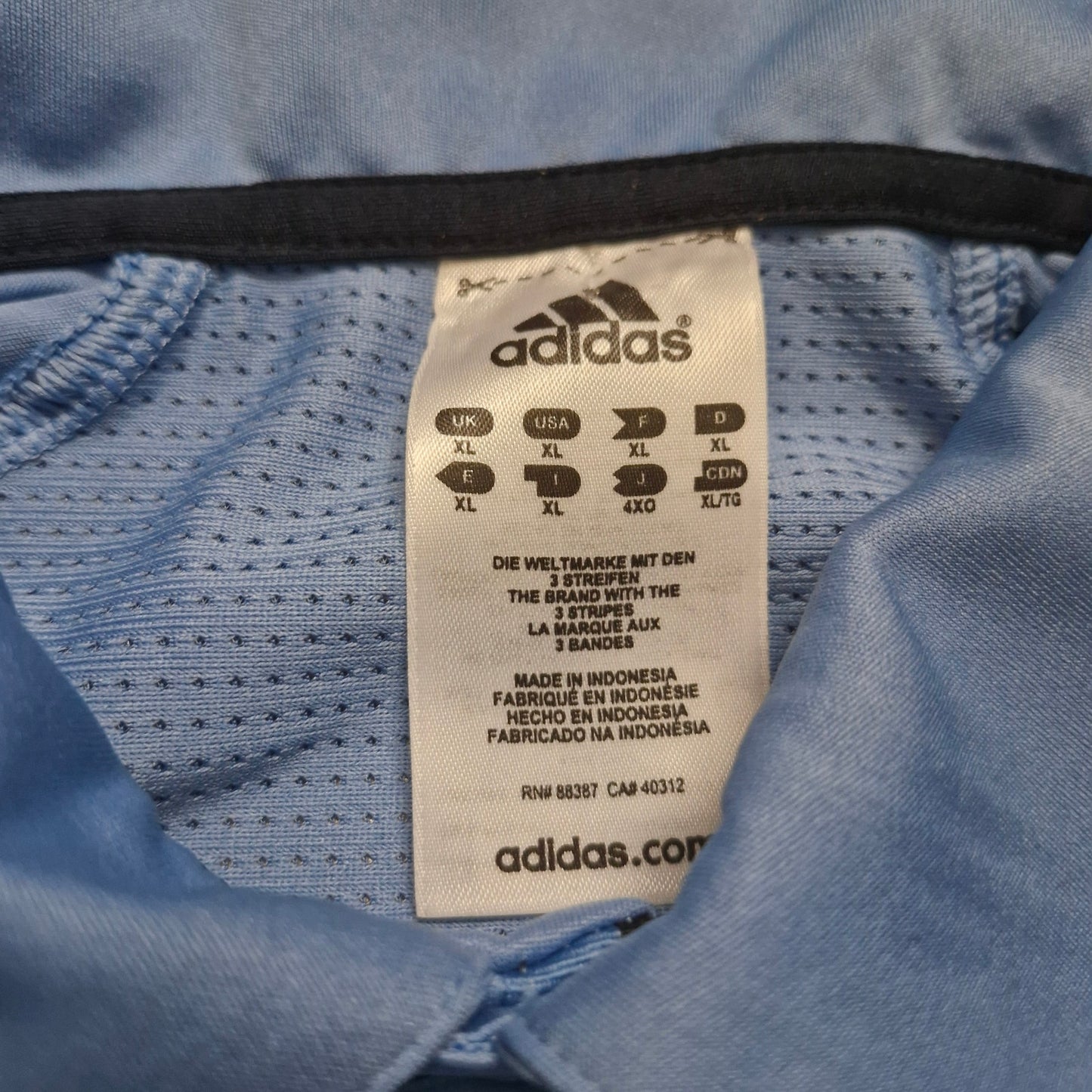 Vintage Adidas Golf Polo Blue Formotion Mesh Back Short Sleeve Men’s Size XL